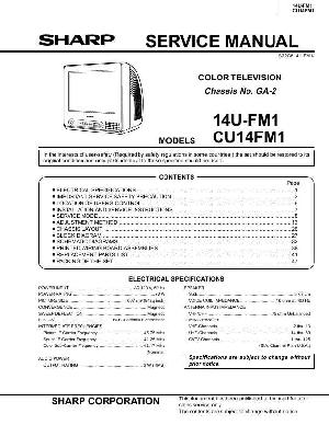 Сервисная инструкция Sharp 14U-FM1, CU14FM1 ― Manual-Shop.ru
