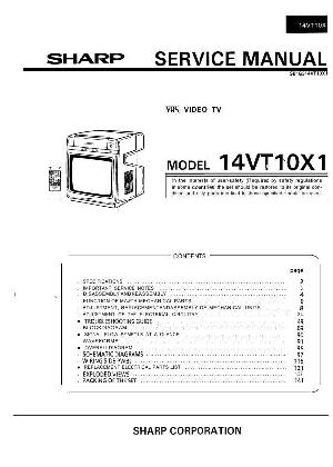 Сервисная инструкция Sharp 14VT10X1 ― Manual-Shop.ru