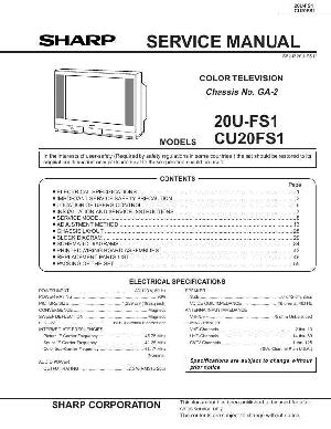 Сервисная инструкция Sharp 20U-FS1, CU20FS1 ― Manual-Shop.ru