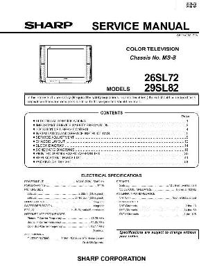 Сервисная инструкция Sharp 26SL72, 29SL82 ― Manual-Shop.ru
