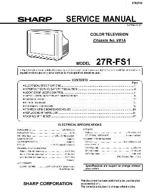 Сервисная инструкция Sharp 27R-FS1 ― Manual-Shop.ru
