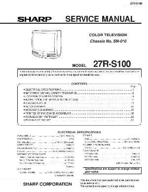 Сервисная инструкция Sharp 27R-S100 ― Manual-Shop.ru