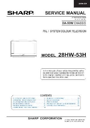 Сервисная инструкция Sharp 28HW-53H ― Manual-Shop.ru