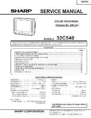 Service manual Sharp 32C540 ― Manual-Shop.ru