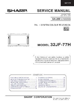 Сервисная инструкция Sharp 32JF-77H ― Manual-Shop.ru
