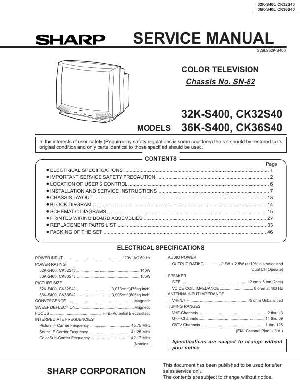Service manual Sharp 32K-S400, 36-S400 ― Manual-Shop.ru