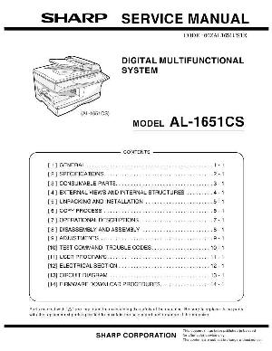 Service manual Sharp AL-1651CS ― Manual-Shop.ru