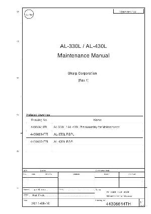Service manual Sharp AL-330L, 430L ― Manual-Shop.ru