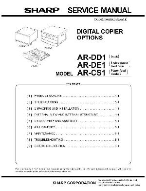 Сервисная инструкция Sharp AR-DD1, DE1, CS1 ― Manual-Shop.ru