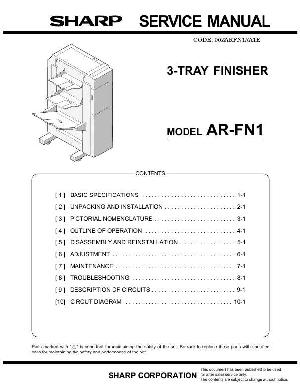 Сервисная инструкция Sharp AR-FN1 ― Manual-Shop.ru