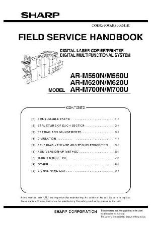 Сервисная инструкция Sharp AR-M550N, M620N, M700N FIELD SERVICE ― Manual-Shop.ru