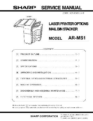 Сервисная инструкция Sharp AR-MS1 ― Manual-Shop.ru