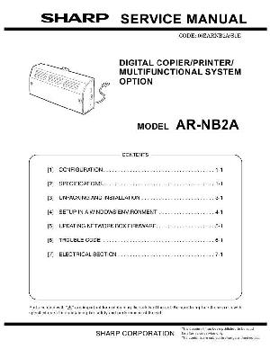 Сервисная инструкция Sharp AR-NB2A ― Manual-Shop.ru