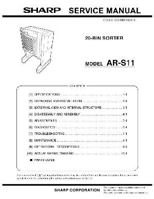 Сервисная инструкция Sharp AR-S11 ― Manual-Shop.ru
