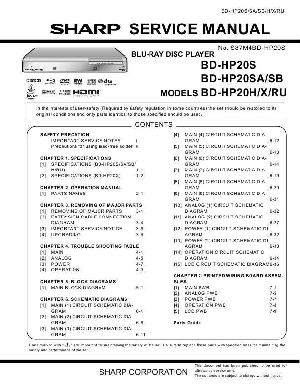 Сервисная инструкция Sharp BD-HP20S, BD-HP20SA/SB, BD-HP20H/X/RU ― Manual-Shop.ru