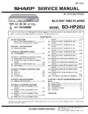 Сервисная инструкция Sharp BD-HP20U ― Manual-Shop.ru