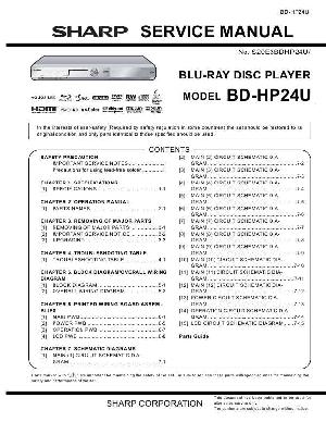 Сервисная инструкция Sharp BD-HP24U ― Manual-Shop.ru
