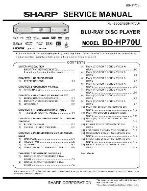 Сервисная инструкция Sharp BD-HP70U ― Manual-Shop.ru