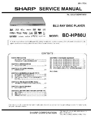 Сервисная инструкция Sharp BD-HP80U ― Manual-Shop.ru