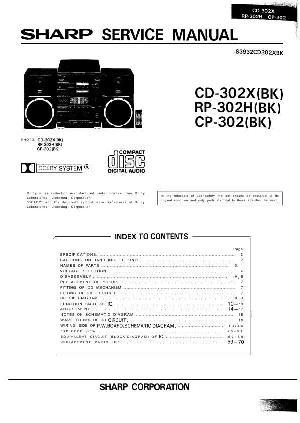 Сервисная инструкция Sharp CD-302X, CP-302, RP-302H ― Manual-Shop.ru