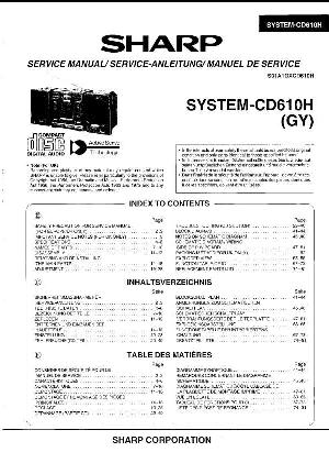 Сервисная инструкция Sharp CD-510, CD-610 ― Manual-Shop.ru