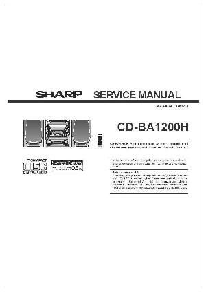 Сервисная инструкция Sharp CD-BA1200H ― Manual-Shop.ru
