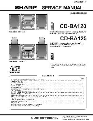 Сервисная инструкция Sharp CD-BA120, CD-BA125 ― Manual-Shop.ru