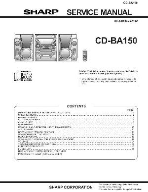 Сервисная инструкция Sharp CD-BA150 ― Manual-Shop.ru