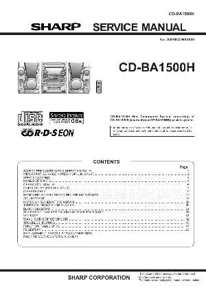 Сервисная инструкция Sharp CD-BA1500H ― Manual-Shop.ru