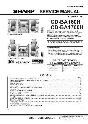 Сервисная инструкция Sharp CD-BA160H, CD-BA1700H ― Manual-Shop.ru