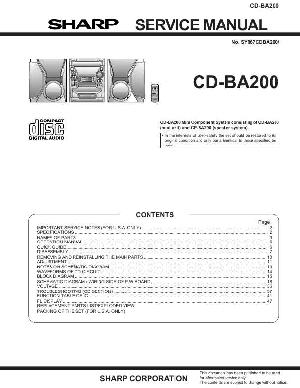 Сервисная инструкция Sharp CD-BA200 ― Manual-Shop.ru