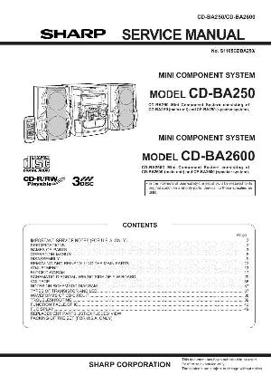 Сервисная инструкция Sharp CD-BA250, CD-BA2600 ― Manual-Shop.ru