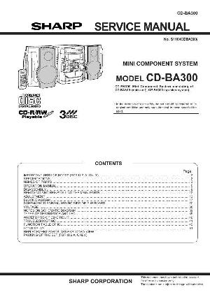 Service manual Sharp CD-BA300 ― Manual-Shop.ru