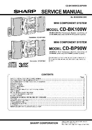 Сервисная инструкция Sharp CD-BK100W, CD-BP90W ― Manual-Shop.ru