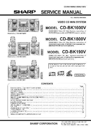 Service manual Sharp CD-BK190V, CD-BK1600V, CD-BK1800V ― Manual-Shop.ru