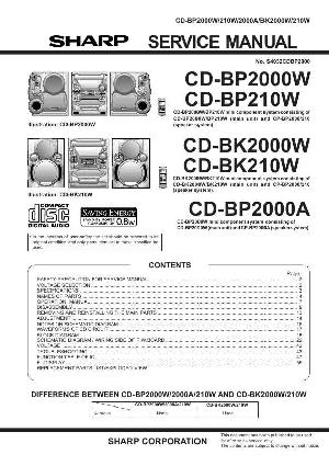 Сервисная инструкция Sharp CD-BK210W, CD-BK2000W ― Manual-Shop.ru