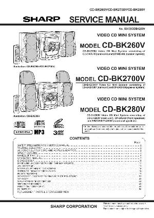 Сервисная инструкция Sharp CD-BK260V, CD-BK2700V, CD-BK280V ― Manual-Shop.ru