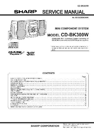 Сервисная инструкция Sharp CD-BK300W ― Manual-Shop.ru