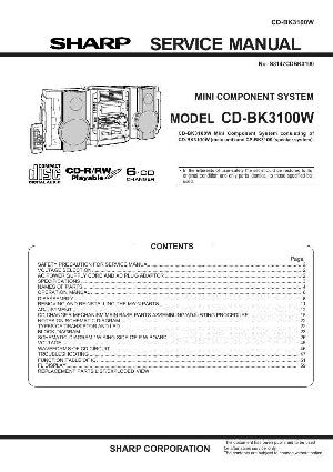Сервисная инструкция Sharp CD-BK3100W ― Manual-Shop.ru
