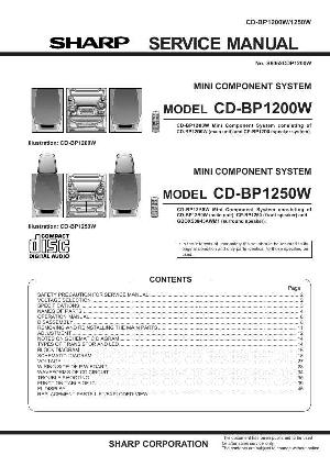 Service manual Sharp CD-BP1200W, CD-BP1250W ― Manual-Shop.ru