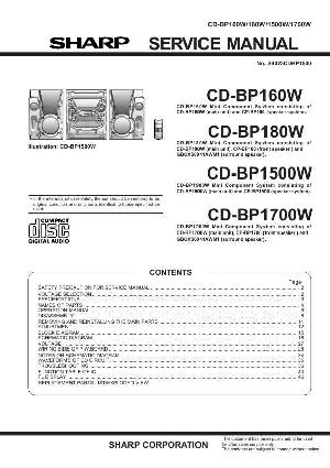 Сервисная инструкция Sharp CD-BP1500W, CD-BP1700W ― Manual-Shop.ru