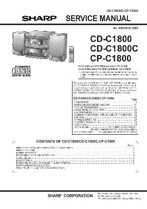 Сервисная инструкция Sharp CD-C1800 ― Manual-Shop.ru