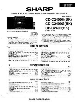 Сервисная инструкция Sharp CD-C2400, CP-C2400 ― Manual-Shop.ru