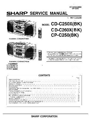 Сервисная инструкция Sharp CD-C250X, CD-C260X ― Manual-Shop.ru