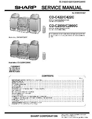 Service manual Sharp CD-C2800, CD-C422 ― Manual-Shop.ru