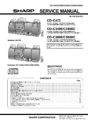 Сервисная инструкция Sharp CD-C3400, CD-C3800, CD-C472 ― Manual-Shop.ru