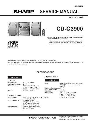 Сервисная инструкция Sharp CD-C3900 ― Manual-Shop.ru