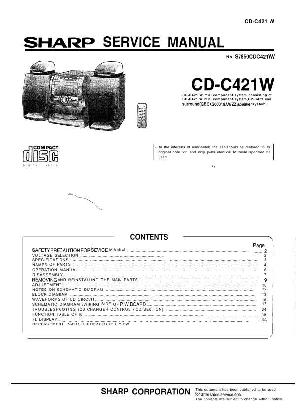 Сервисная инструкция Sharp CD-C421W ― Manual-Shop.ru