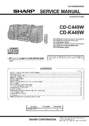Сервисная инструкция Sharp CD-C449W CD-K449W ― Manual-Shop.ru