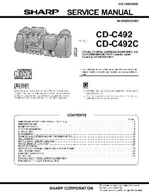 Сервисная инструкция Sharp CD-C492 ― Manual-Shop.ru